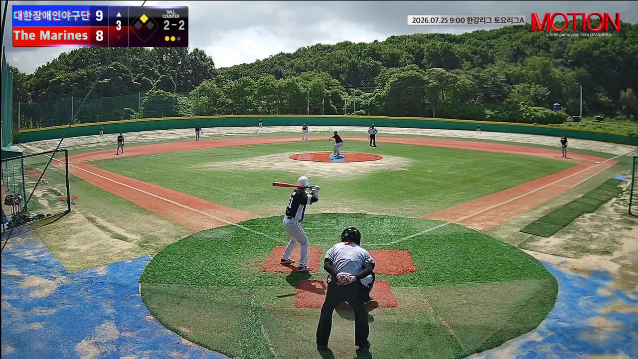 노동곤(51번, 대한장애인야구단) 1루타 클립 | vs The Marines | 7/25 (고촌 야구장)