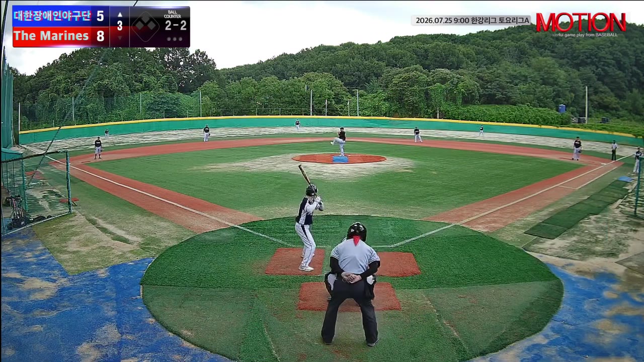 박찬진(74번, 대한장애인야구단) 낫아웃 클립 | vs The Marines | 7/25 (고촌 야구장)