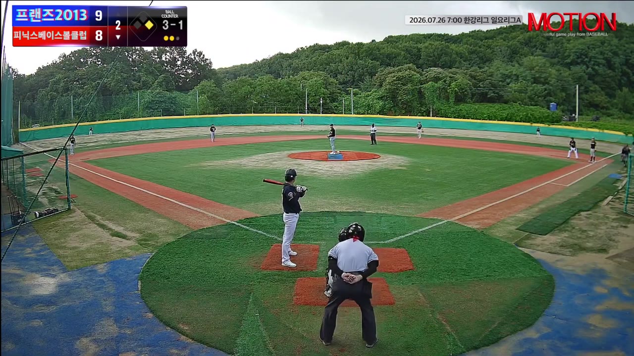 박상준(77번, 피닉스베이스볼클럽) 1루타 클립 | vs 프랜즈2013 | 7/26 (고촌 야구장)