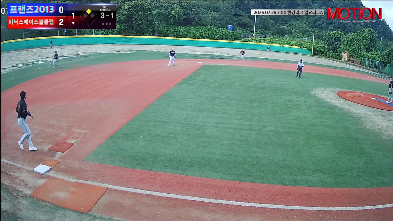 김선영(0번, 피닉스베이스볼클럽) 1루타 클립 | vs 프랜즈2013 | 7/26 (고촌 야구장)