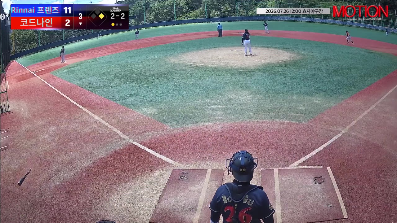 조경원(27번, 코드나인) 1루타 클립 | vs Rinnai 프렌즈 | 7/26 (효자야구장)