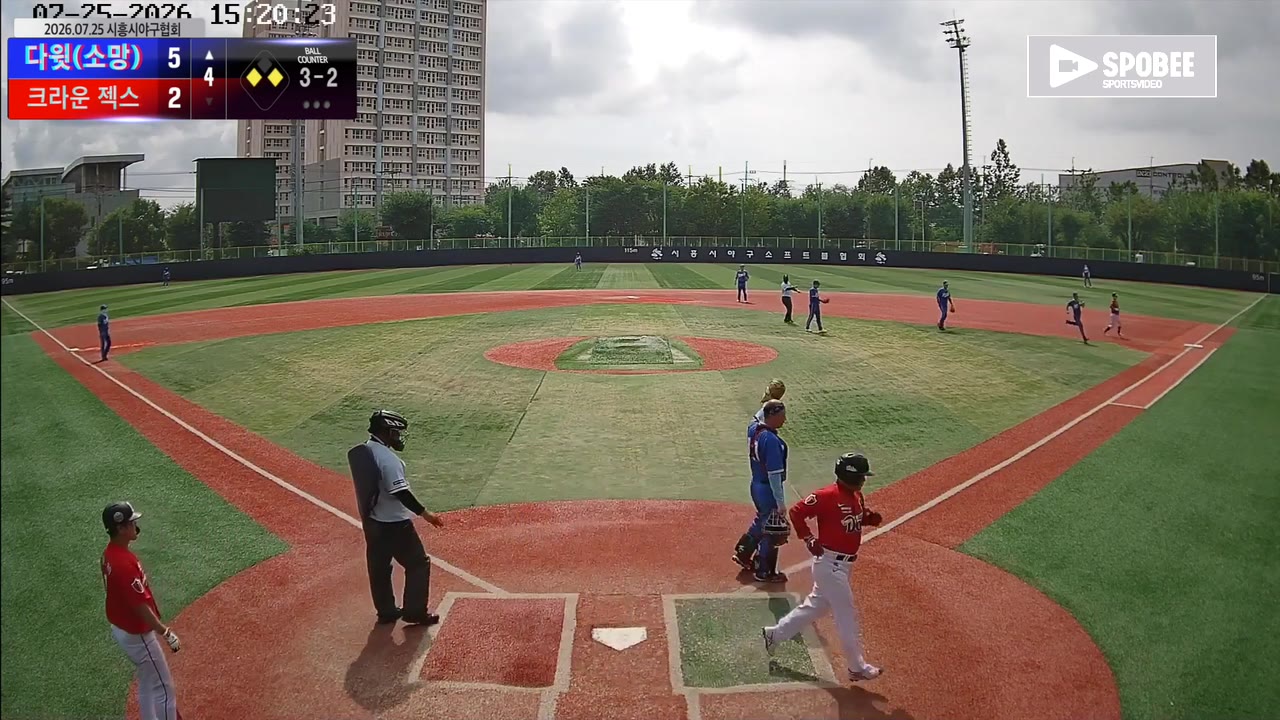 안성진(7번, 다윗(소망)) 1루타 클립 | vs 크라운 젝스 | 7/25 (소망야구장)