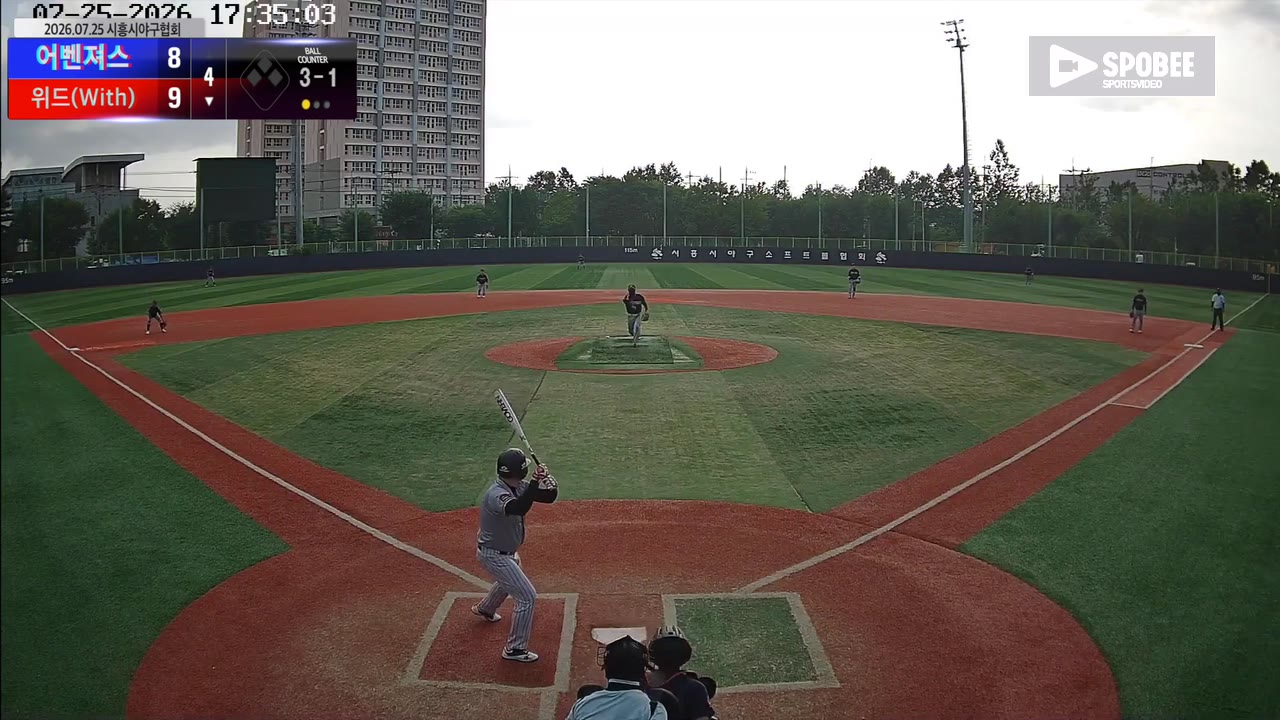 이재성(87번, 위드(With)) 볼넷 클립 | vs 어벤져스 | 7/25 (소망야구장)