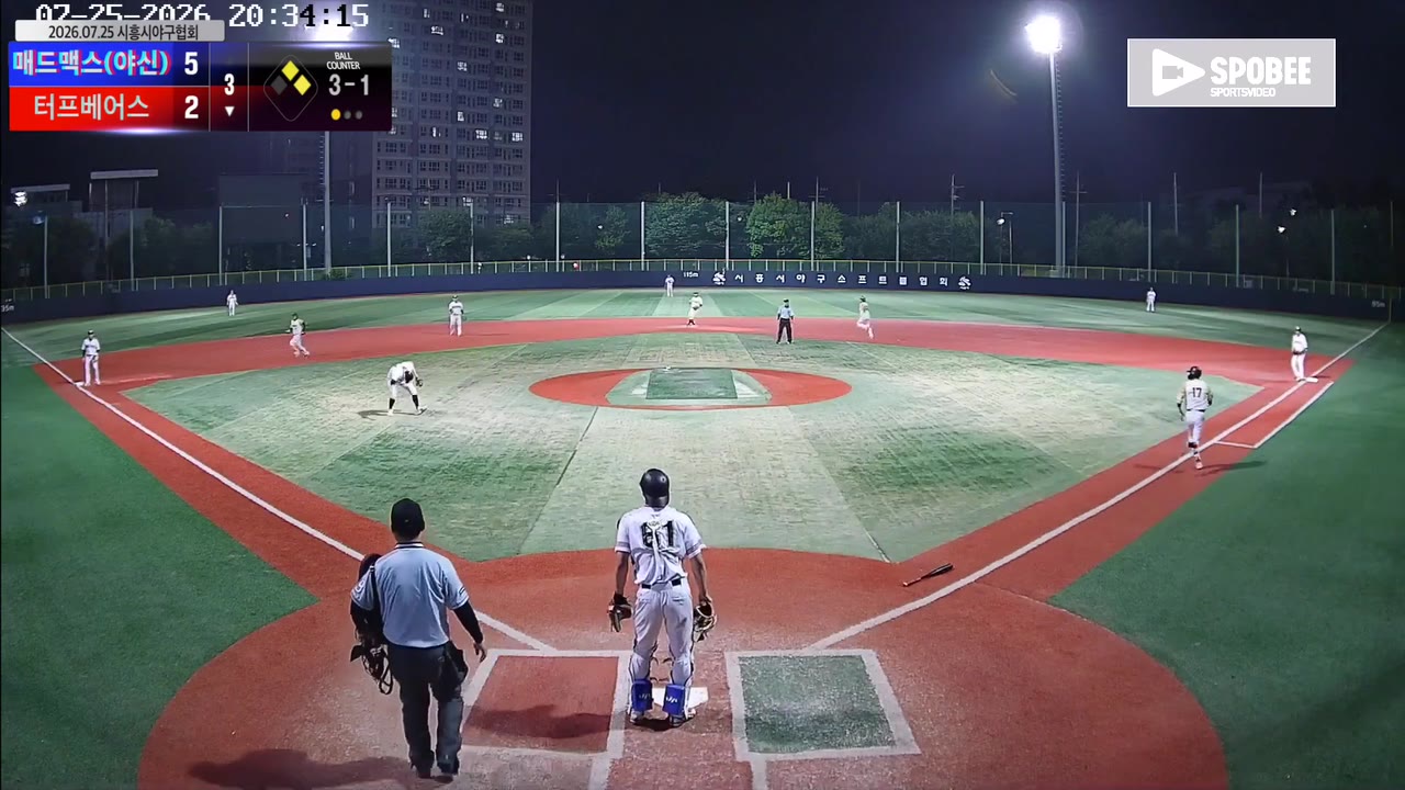 임재홍(17번, 터프베어스) 실책 클립 | vs 매드맥스(야신) | 7/25 (소망야구장)