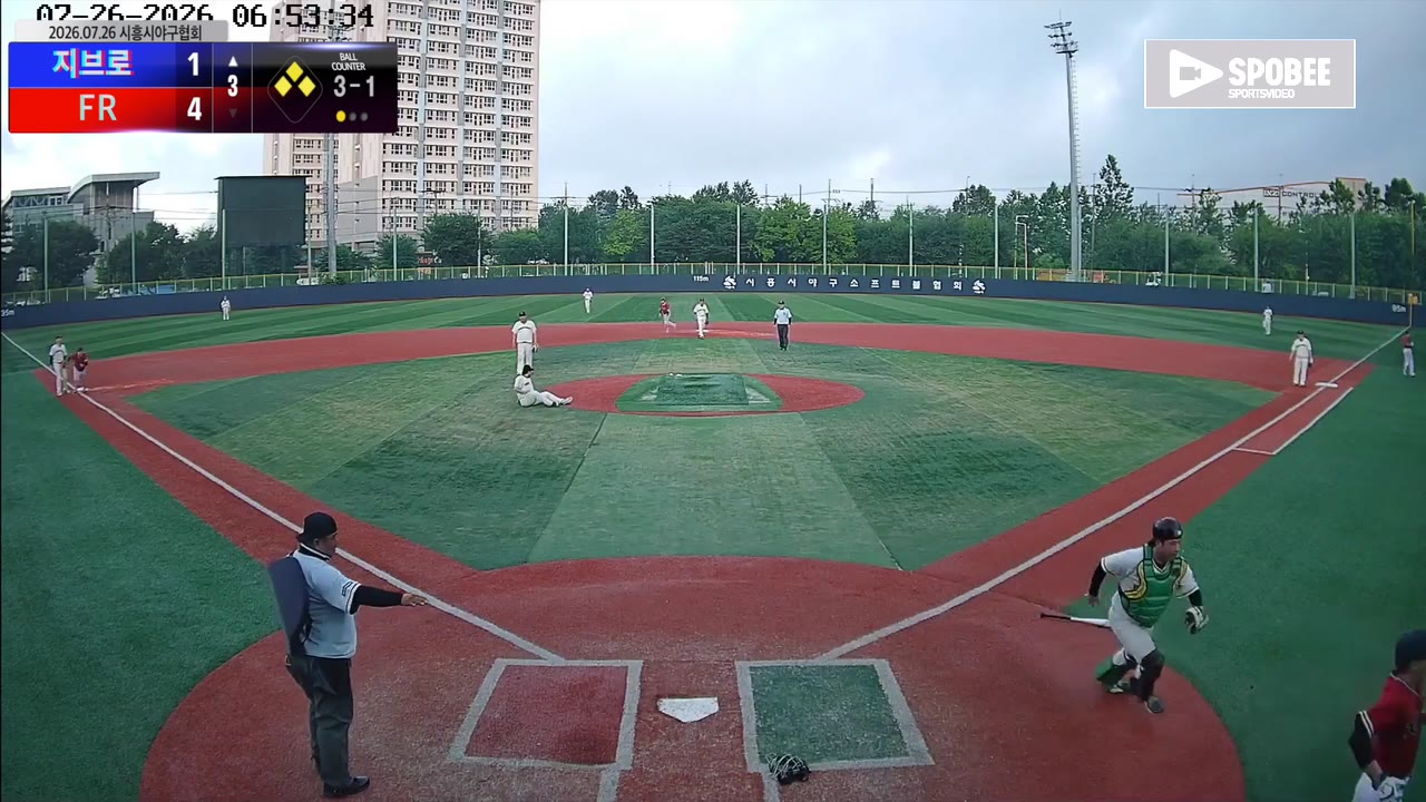 지브로, 3회 초 9득점으로 3점 열세 뒤집고 FR에 13-7 승리