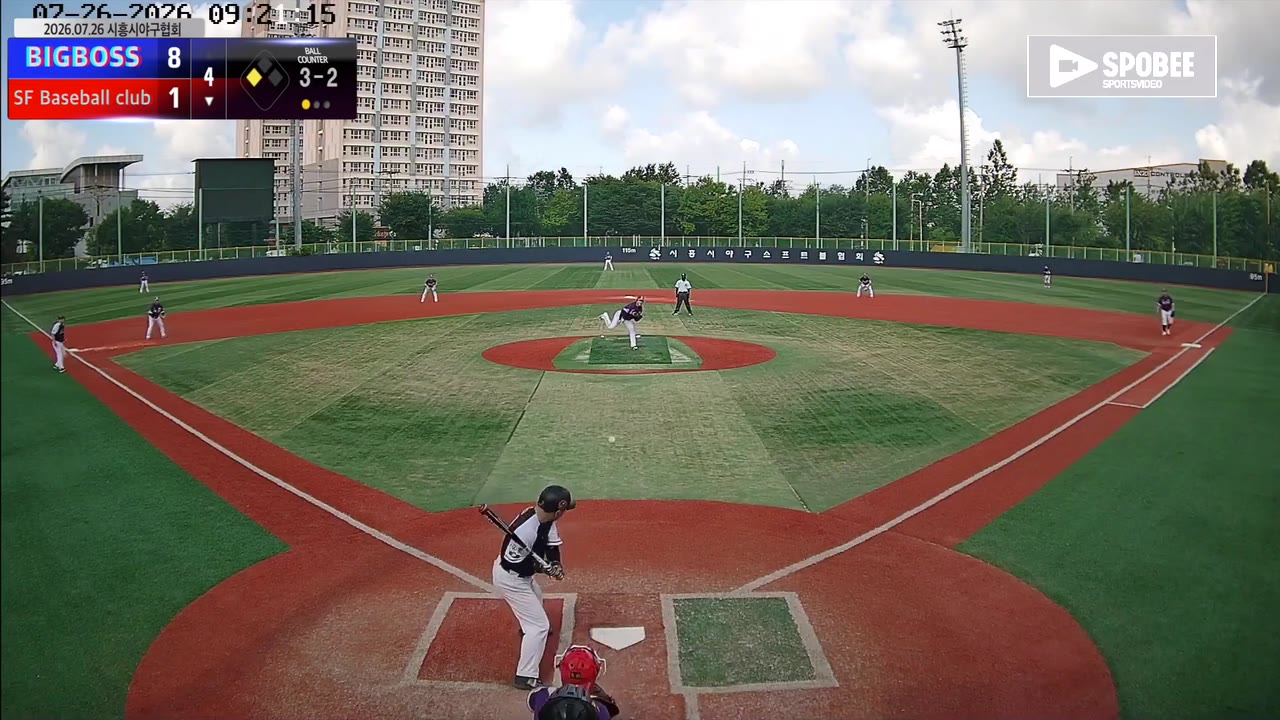 최성(7번, SF Baseball club) 낫아웃 클립 | vs BIGBOSS | 7/26 (소망야구장)