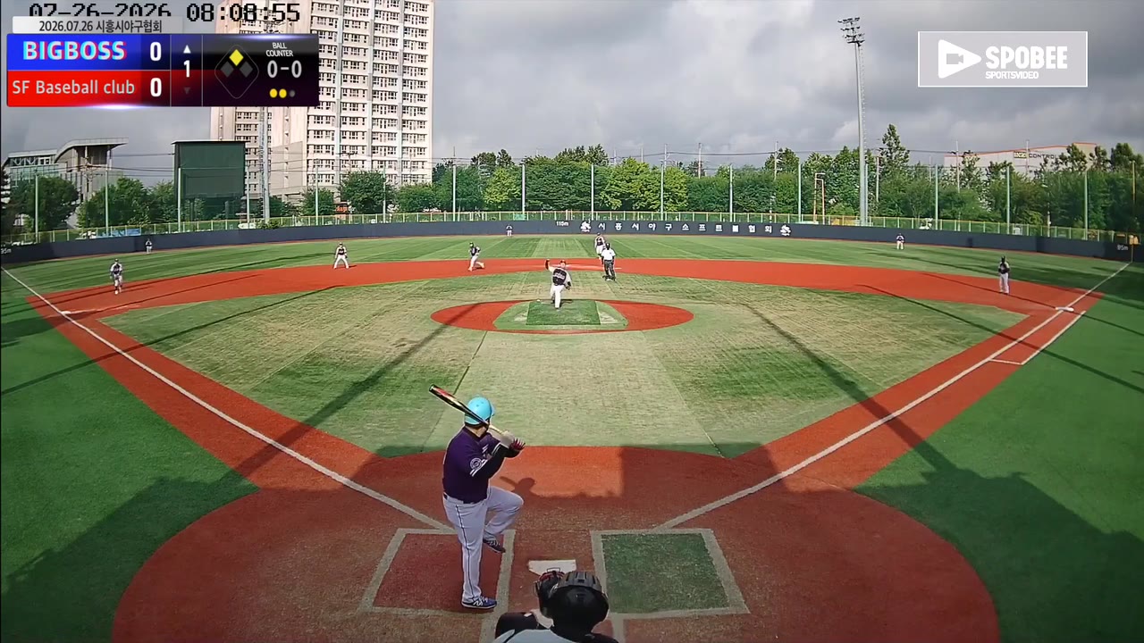 고재익(10번, BIGBOSS) 1루타 클립 | vs SF Baseball club | 7/26 (소망야구장)