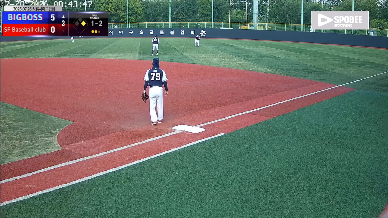 김채규(1번, BIGBOSS) 1루타 클립 | vs SF Baseball club | 7/26 (소망야구장)