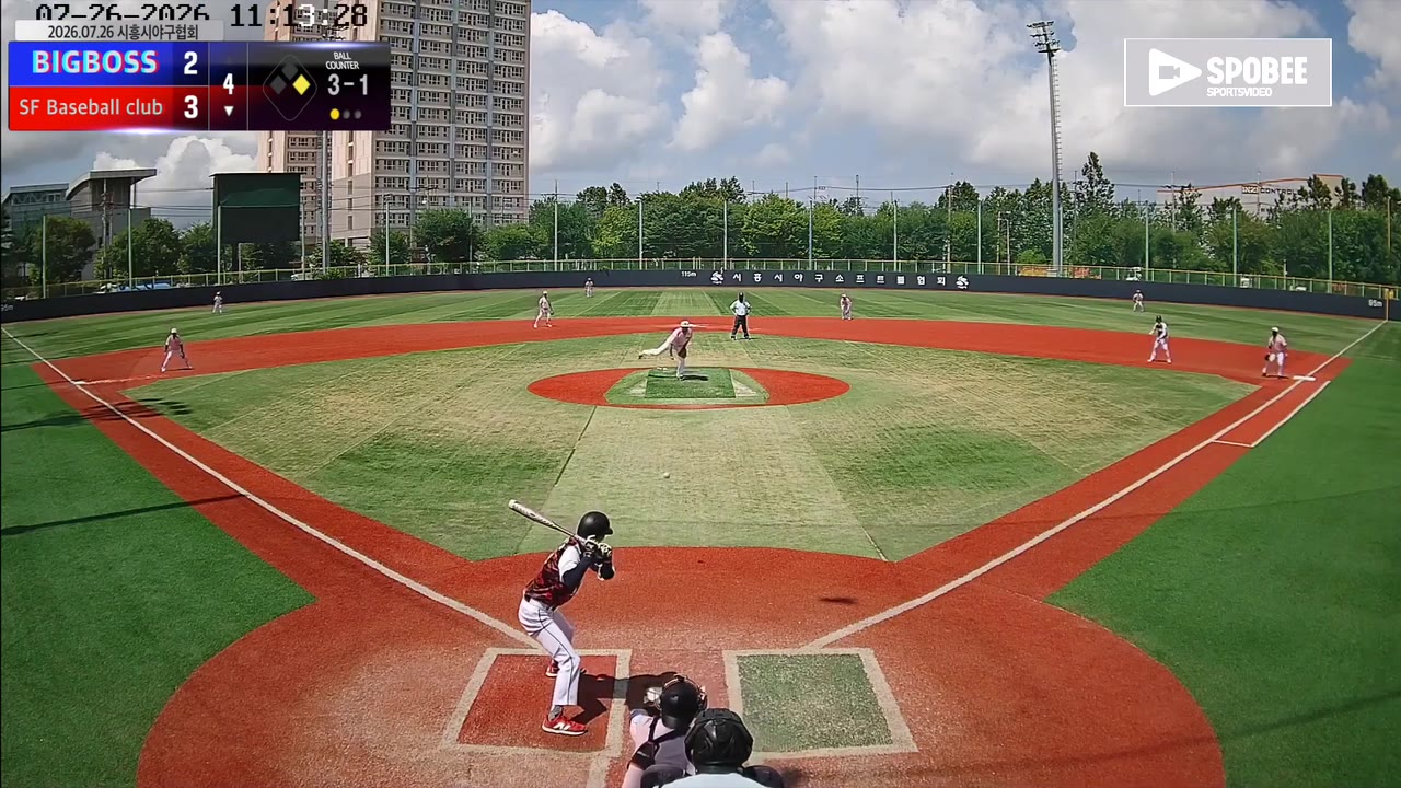 김남훈(9번, 언더독) 볼넷 클립 | vs Mc The Bro | 7/26 (소망야구장)
