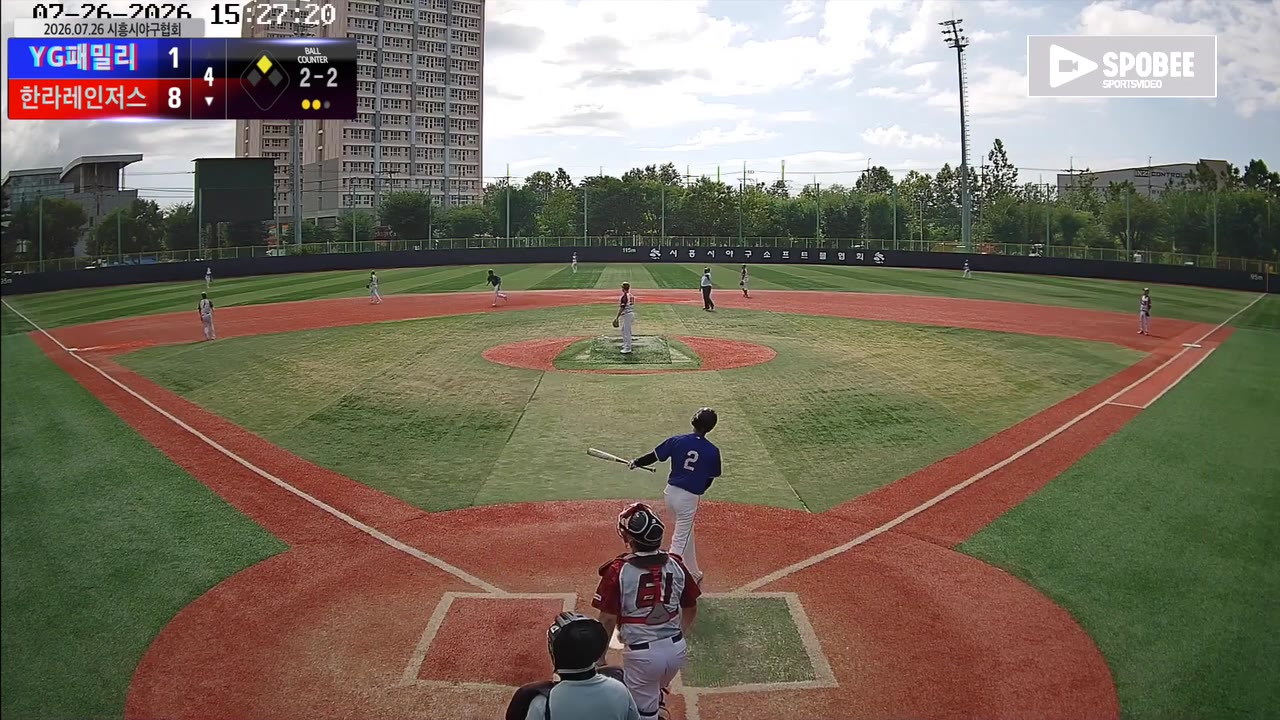 한라레인저스, 초반 두 점 발판 삼아 YG패밀리에 8-3 승리