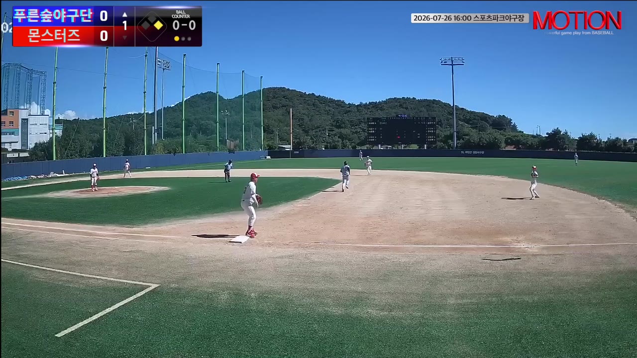박현수(광주)(1번, 푸른숲야구단) 실책 클립 | vs 몬스터즈 | 7/26 (스포츠파크야구장)