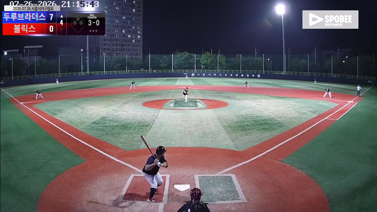 박상억(10번, 두루브라더스) 볼넷 클립 | vs 볼릭스 | 7/26 (소망야구장)