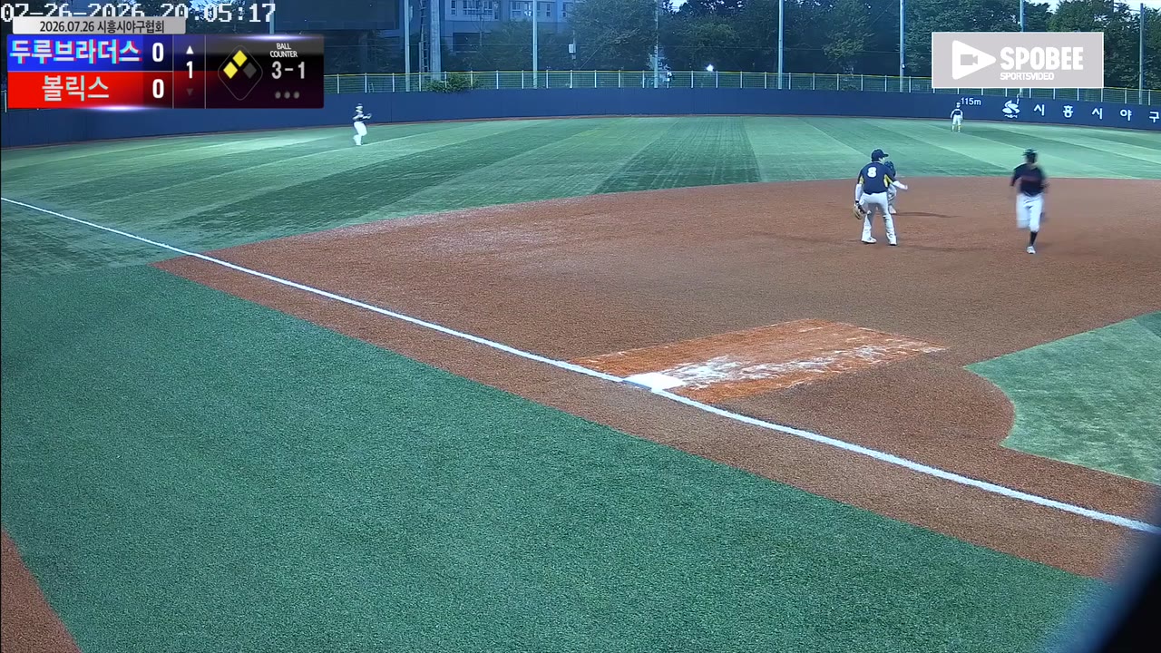 양승현(15번, 두루브라더스) 1루타 클립 | vs 볼릭스 | 7/26 (소망야구장)