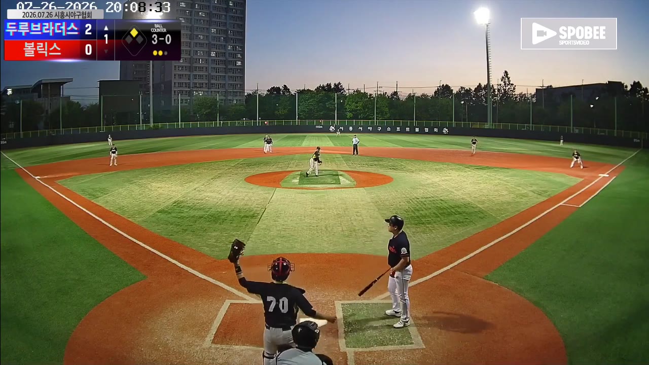 강기태(31번, 두루브라더스) 볼넷 클립 | vs 볼릭스 | 7/26 (소망야구장)