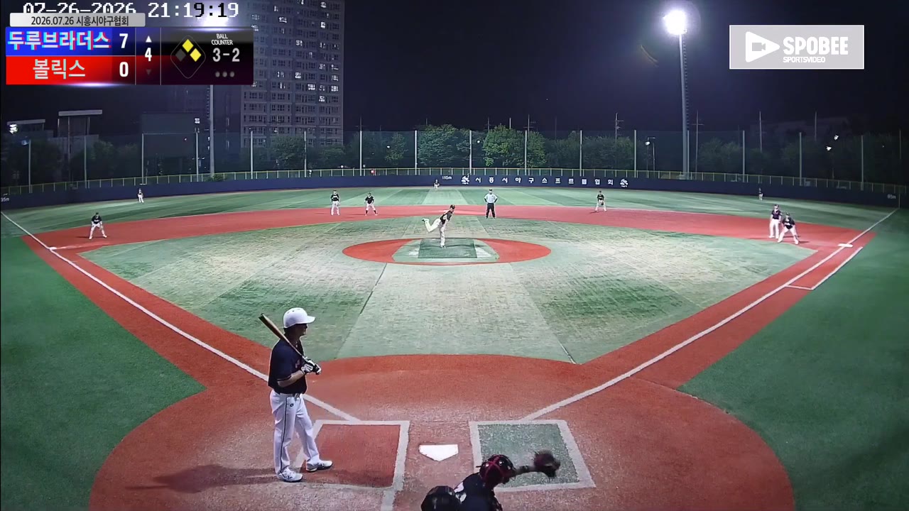 배대진(99번, 두루브라더스) 볼넷 클립 | vs 볼릭스 | 7/26 (소망야구장)