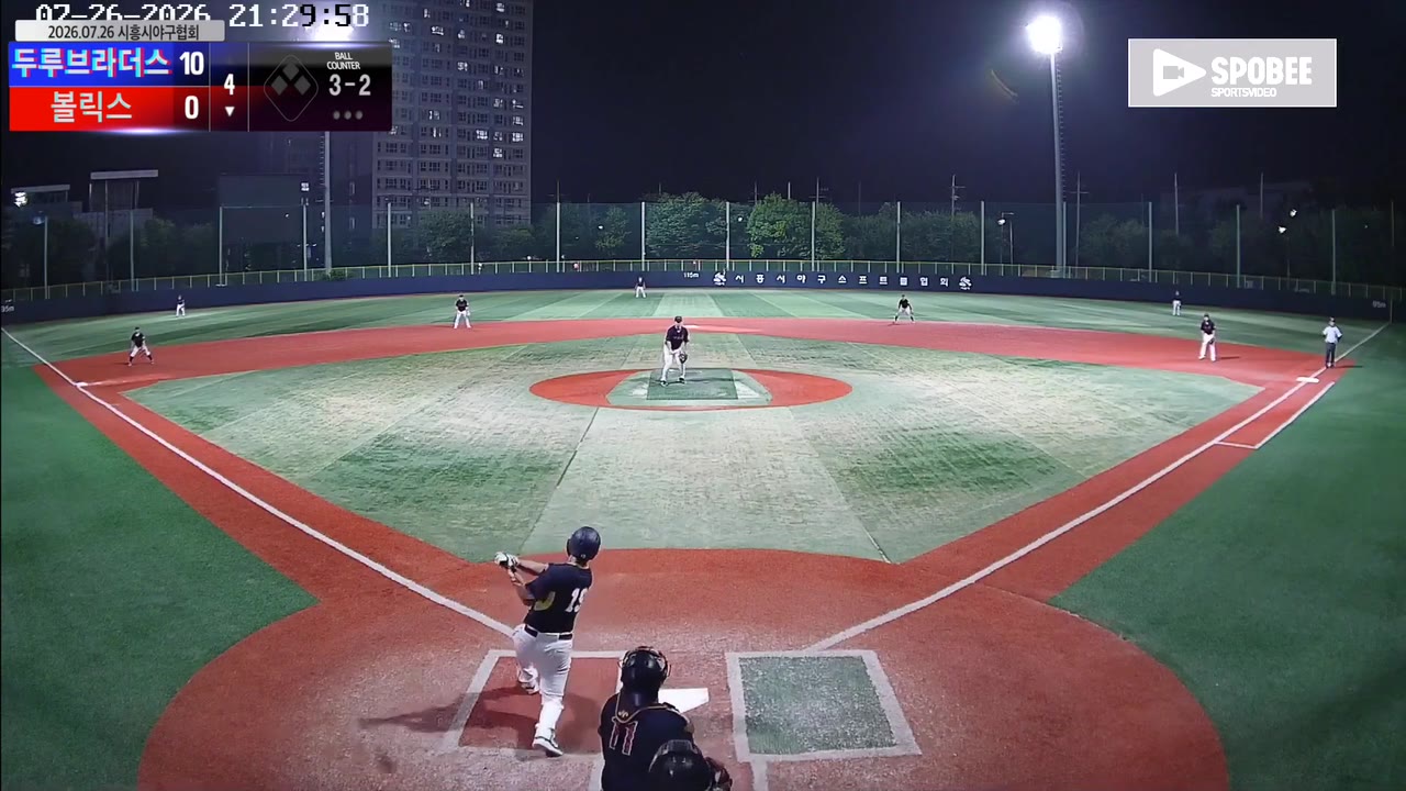 박주용(19번, 볼릭스) 1루타 클립 | vs 두루브라더스 | 7/26 (소망야구장)
