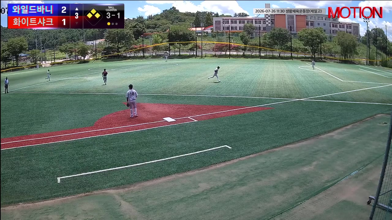 김재욱(22번, 와일드바니) 1루타 클립 | vs 화이트샤크 | 7/26 (생활체육운동장(제일고))