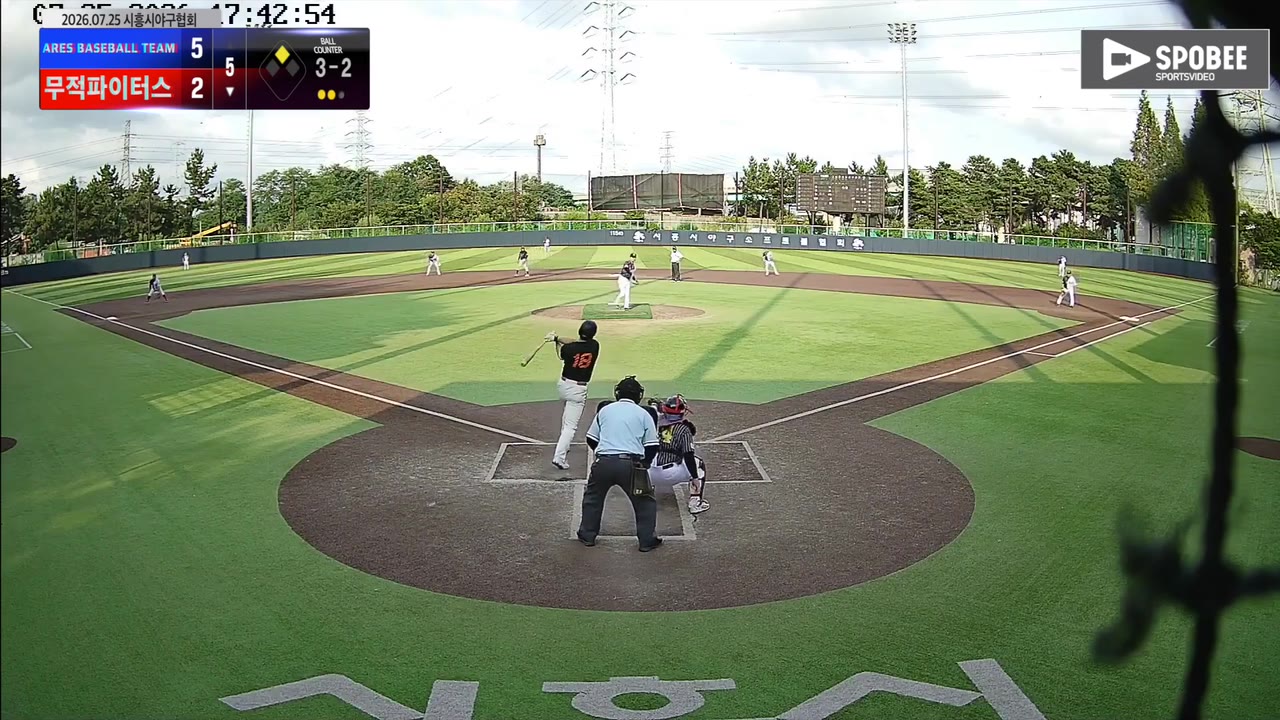 이의혁(18번, 무적파이터스) 3루타 클립 | vs ARES BASEBALL TEAM(ASURA) | 7/25 (정왕야구장)