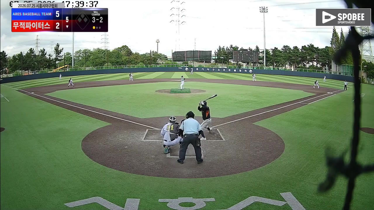 전웅조(1번, 무적파이터스) 1루타 클립 | vs ARES BASEBALL TEAM(ASURA) | 7/25 (정왕야구장)