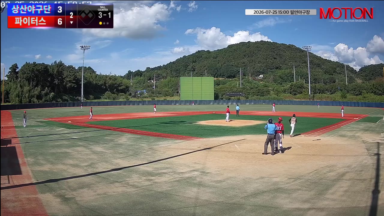 정종민(99번, 파이터스) 3루타 클립 | vs 상산야구단 | 7/25 (필연야구장)