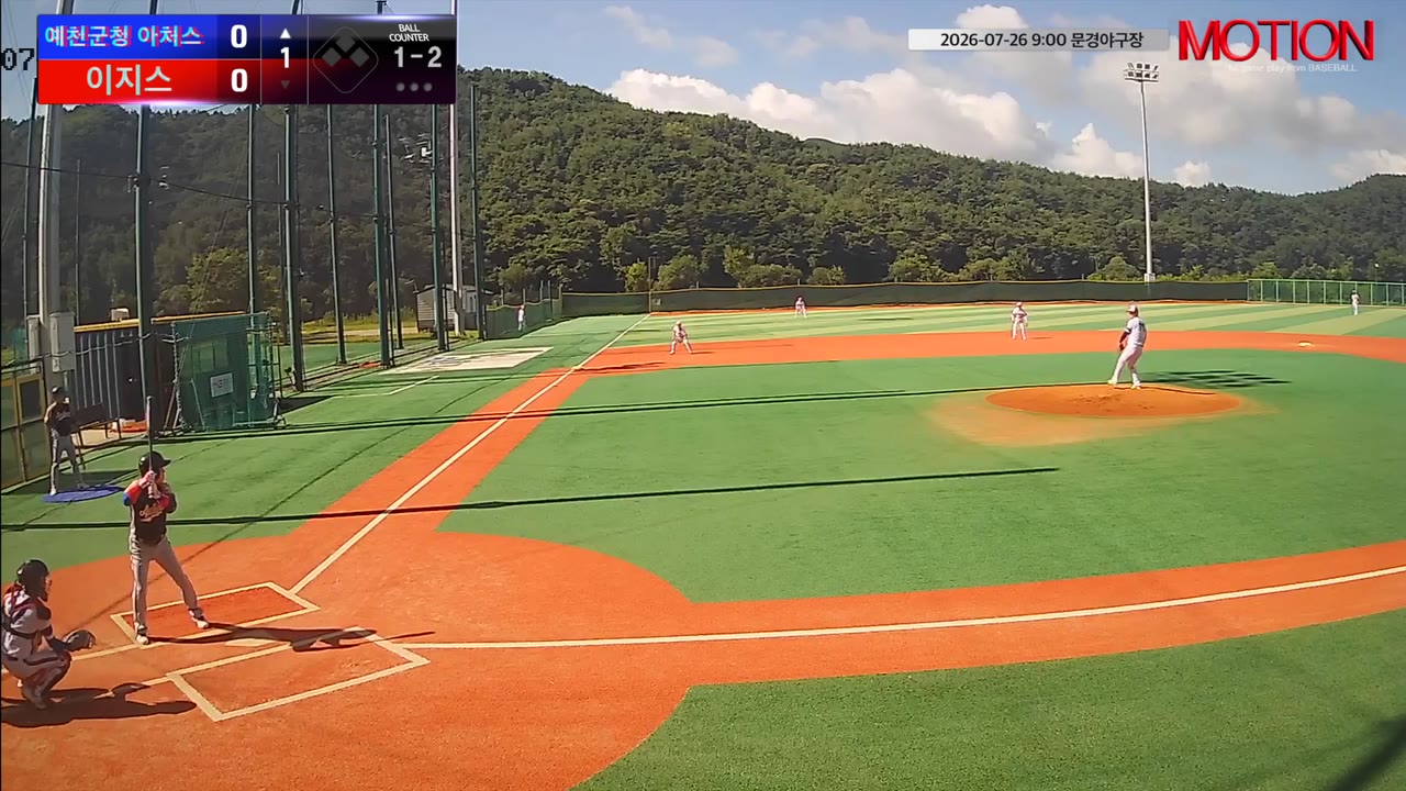 양일영(57번, 예천군청 아처스) 삼진 클립 | vs 이지스 | 7/26 (문경야구장)
