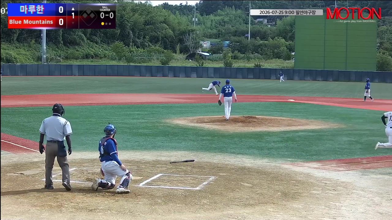소경재(19번, 마루한) 1루타 클립 | vs Blue Mountains(블루마운틴) | 7/25 (필연야구장)