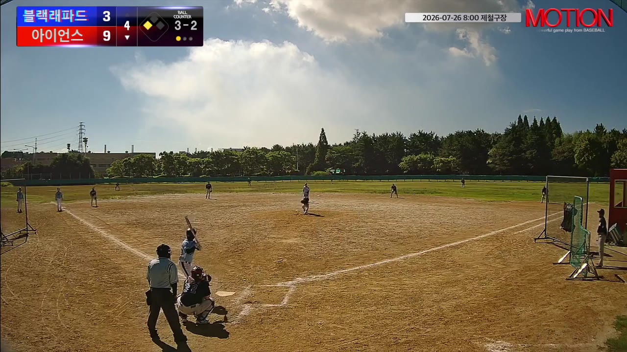 김건우(87번, 아이언스) 볼넷 클립 | vs 블랙래파드 | 7/26 (제철구장)