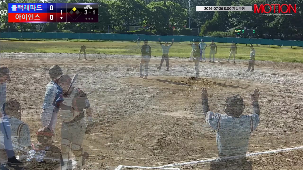 길성수(35번, 아이언스) 1루타 클립 | vs 블랙래파드 | 7/26 (제철구장)