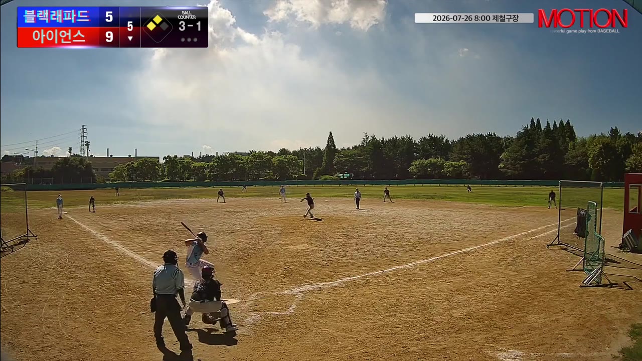 길성수(35번, 아이언스) 1루타 클립 | vs 블랙래파드 | 7/26 (제철구장)