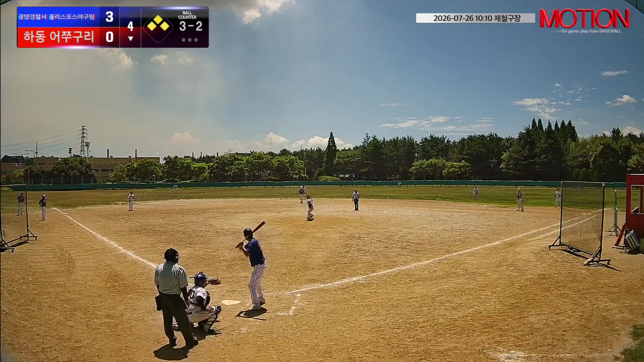 박상민(51번, 하동 어쭈구리) 1루타 클립 | vs 광양경찰서 폴리스포스야구팀 | 7/26 (제철구장)