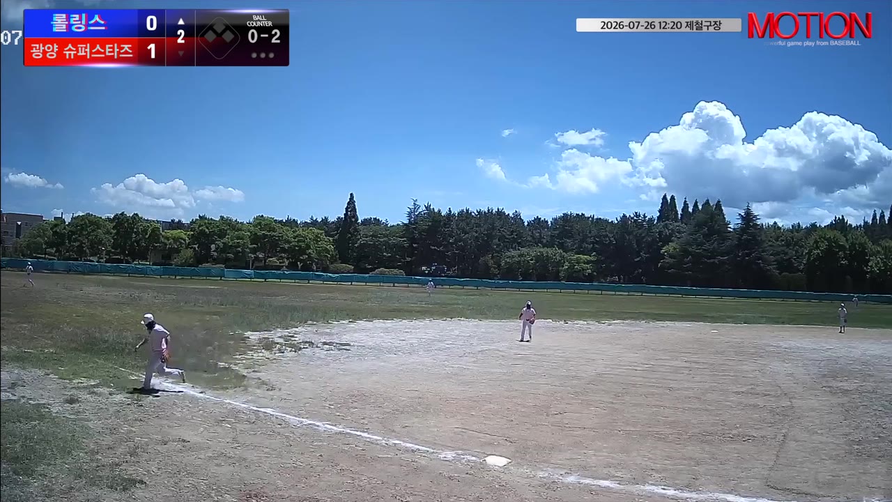 이병훈(77번, 롤링스) 1루타 클립 | vs 광양 슈퍼스타즈 | 7/26 (제철구장)