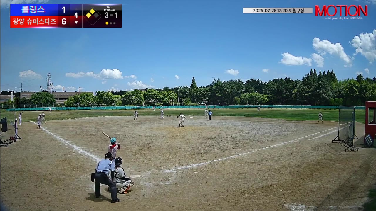정규량(3번, 광양 슈퍼스타즈) 1루타 클립 | vs 롤링스 | 7/26 (제철구장)