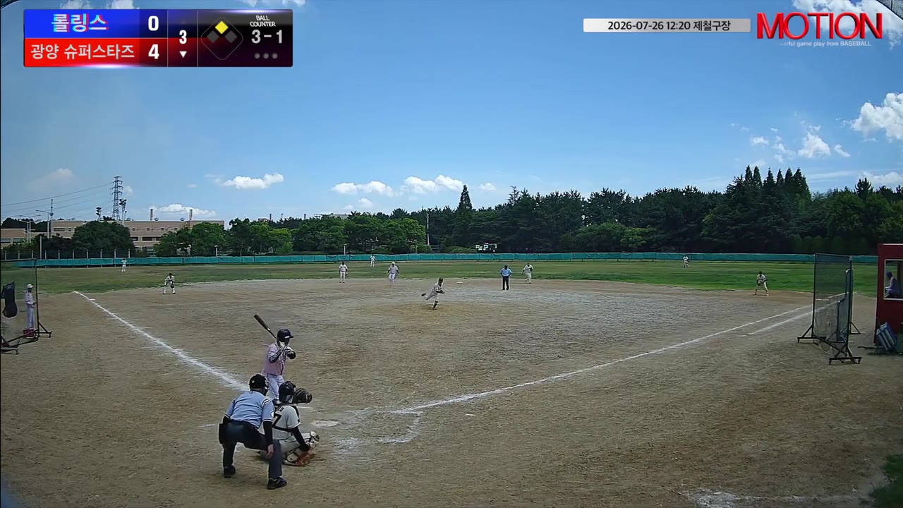 이호성(32번, 광양 슈퍼스타즈) 1루타 클립 | vs 롤링스 | 7/26 (제철구장)