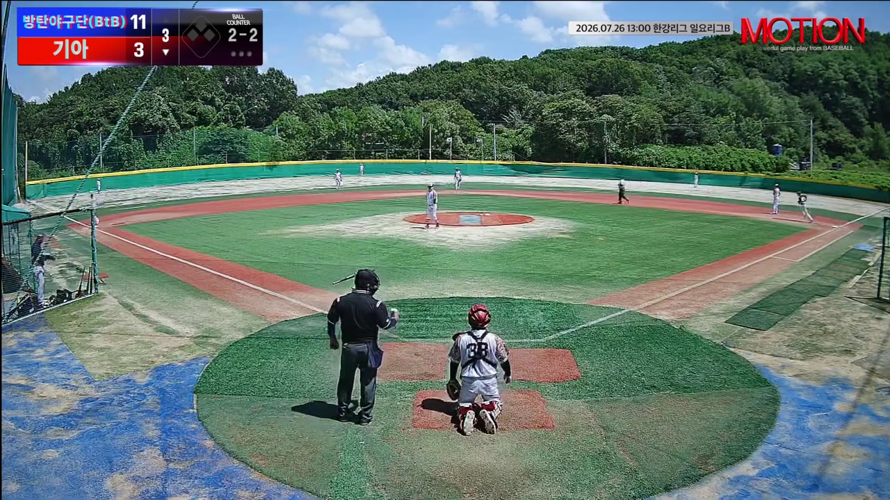 김민규(23번, 기아) 홈런 클립 | vs 방탄야구단(BtB) | 7/26 (고촌 야구장)