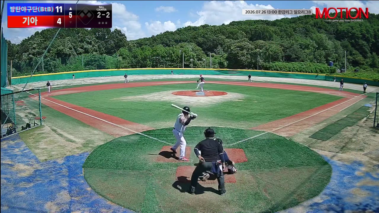 이규진(41번, 방탄야구단(BtB)) 낫아웃 클립 | vs 기아 | 7/26 (고촌 야구장)