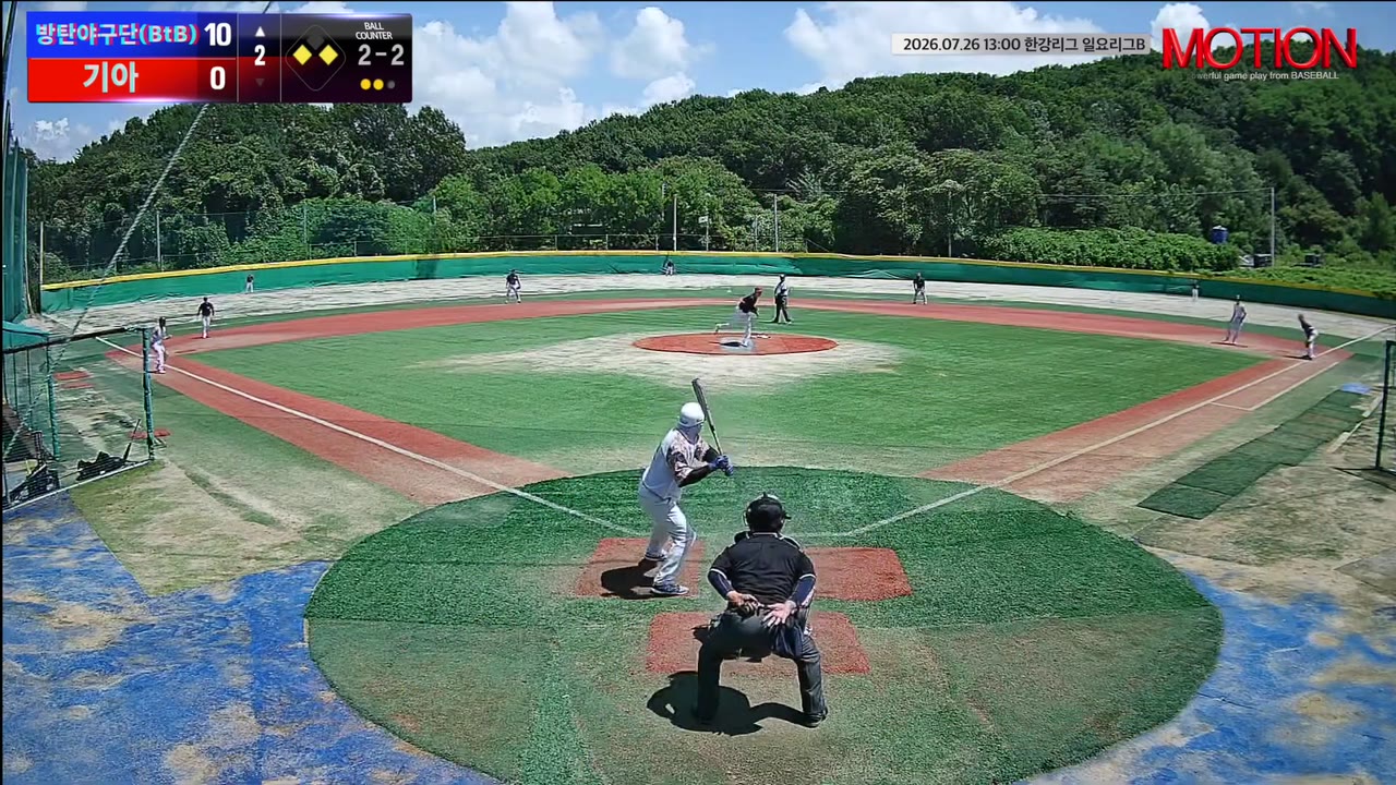 송숭호(85번, 방탄야구단(BtB)) 땅볼 클립 | vs 기아 | 7/26 (고촌 야구장)