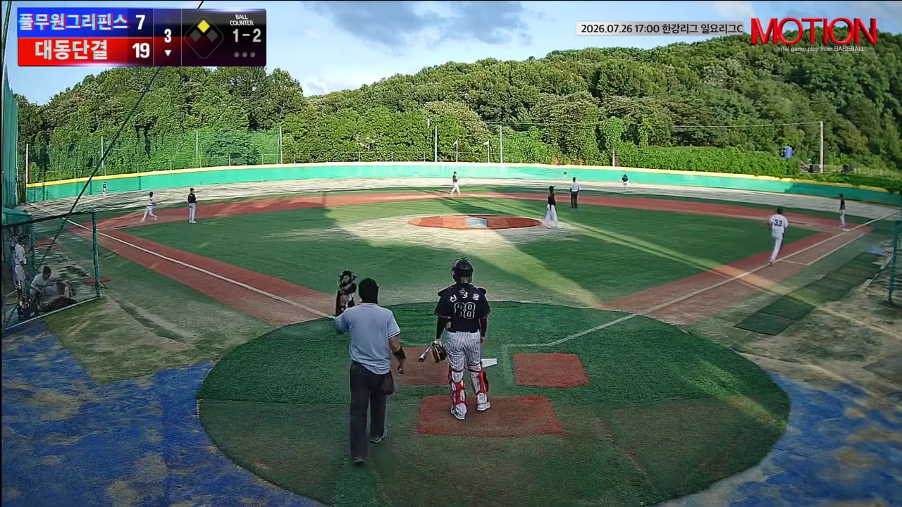 김성수(33번, 대동단결) 1루타 클립 | vs 풀무원그리핀스 | 7/26 (고촌 야구장)