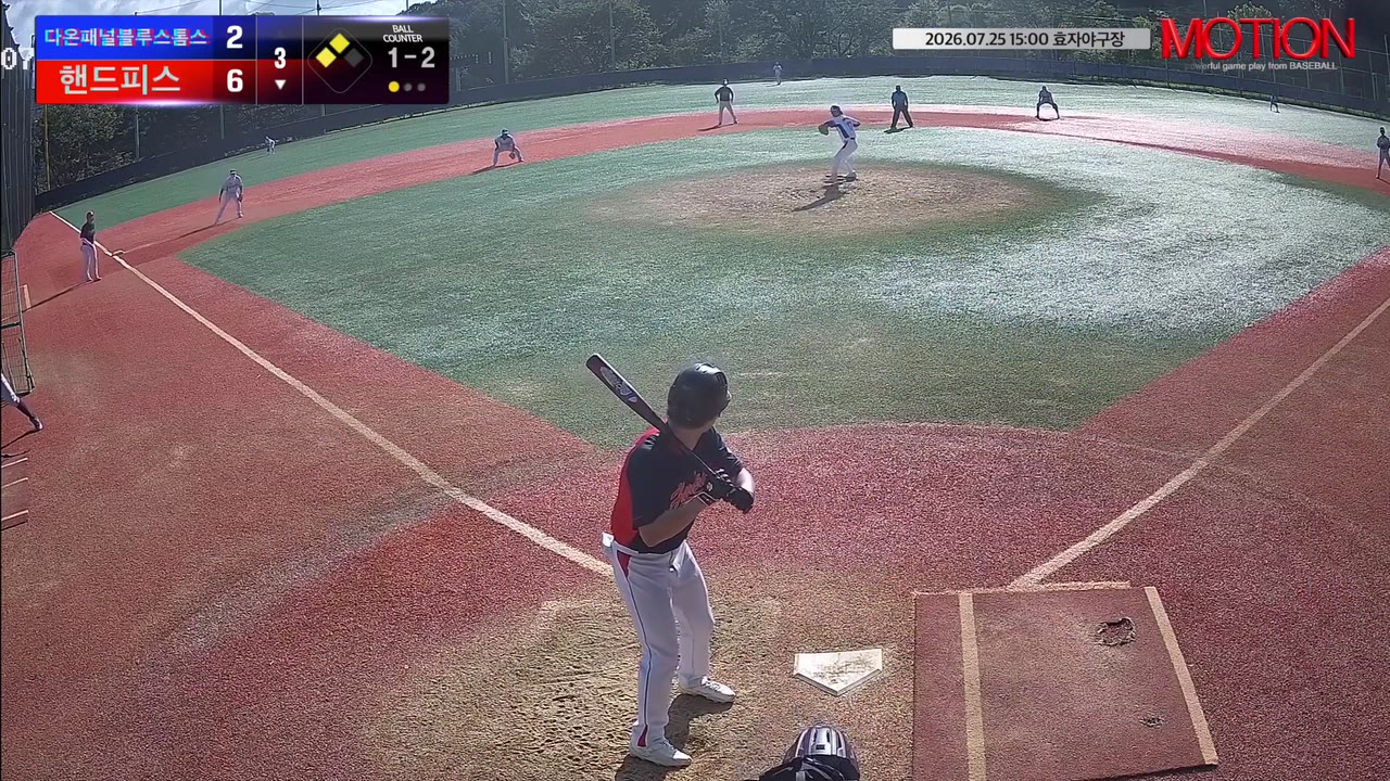 강인서(14번, 핸드피스) 1루타 클립 | vs 다온패널블루스톰스 | 7/25 (효자야구장)