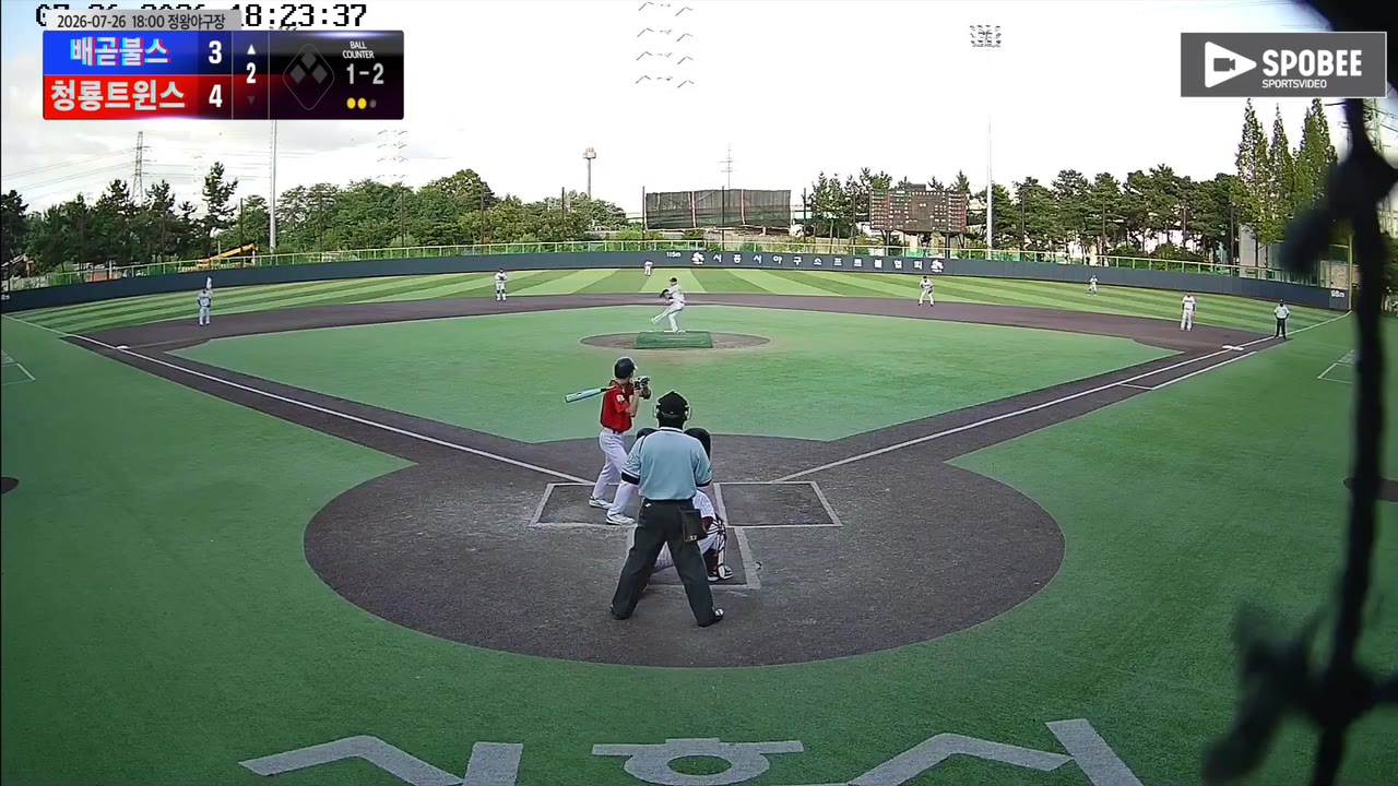 신규철(54번, 배곧불스) 직선타 클립 | vs 청룡트윈스 | 7/26 (정왕야구장)