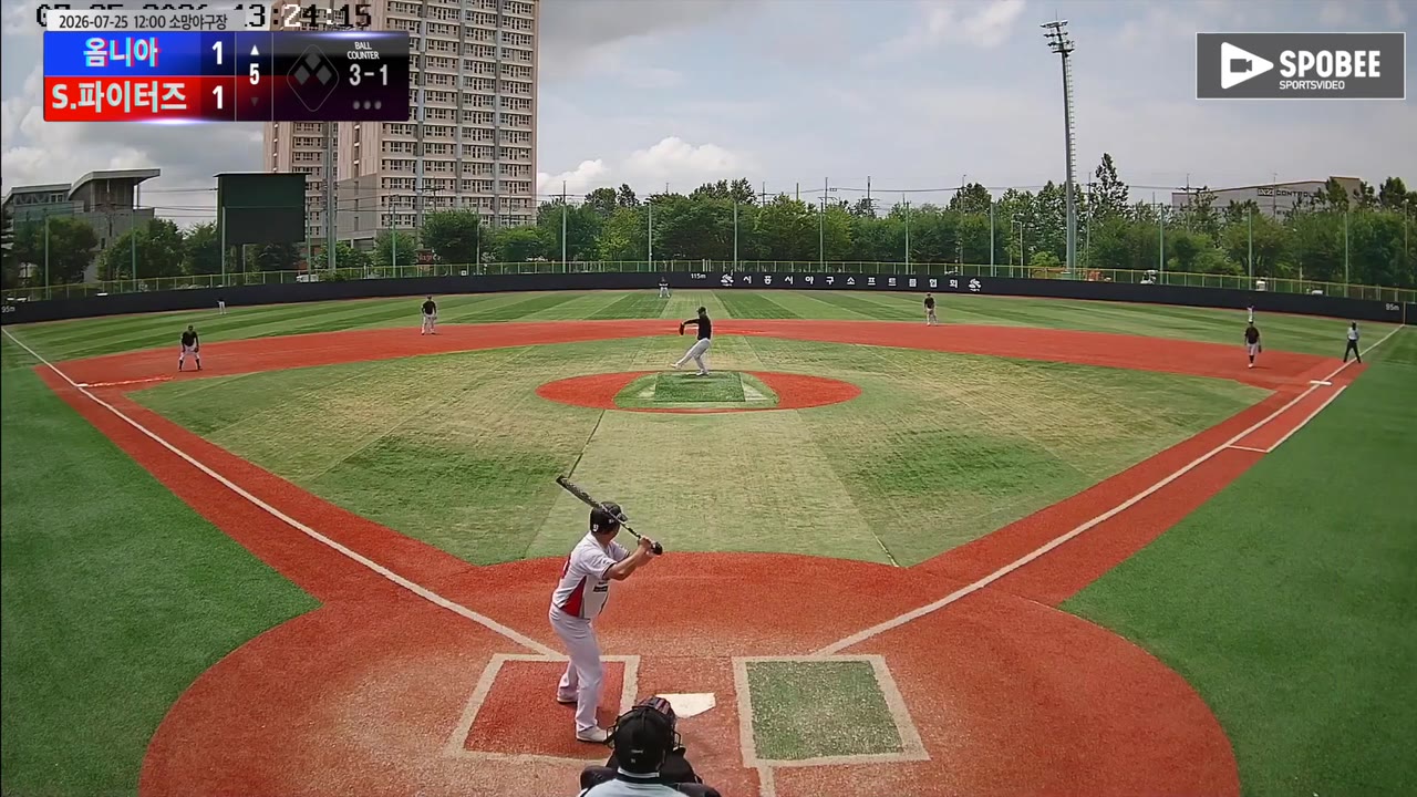 김기남(70번, 옴니아) 땅볼 클립 | vs S.파이터즈 | 7/25 (소망야구장)