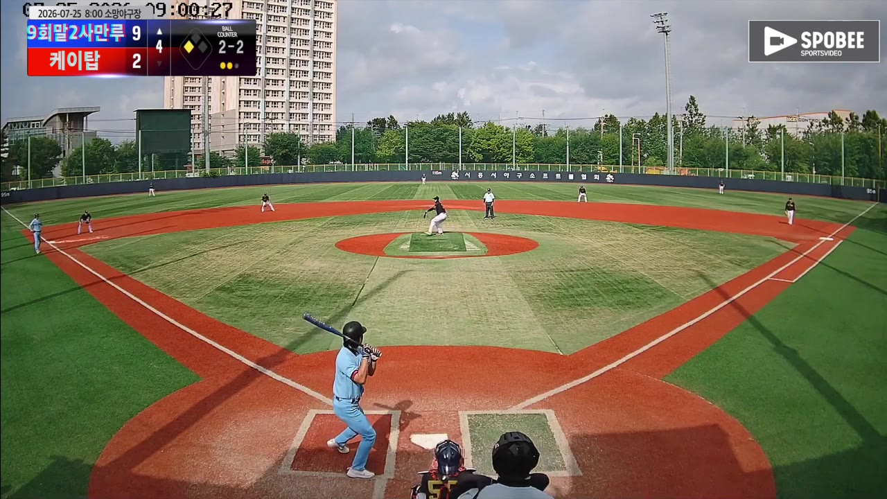 장대한(4번, 9회말2사만루) 3루타 클립 | vs 케이탑 | 7/25 (소망야구장)