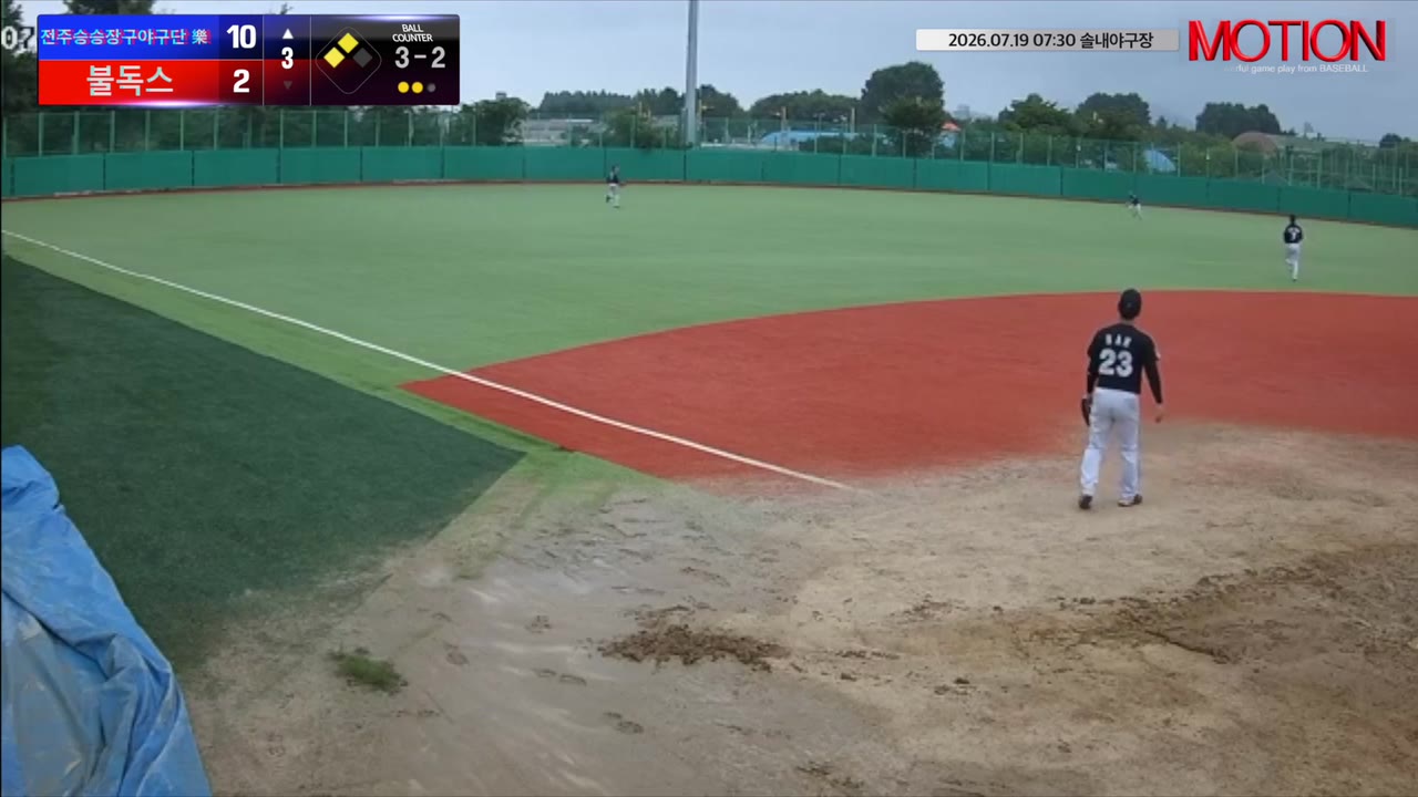 김용현(22번, 전주승승장구야구단 樂) 1루타 클립 | vs 불독스 | 7/19 (솔내야구장)