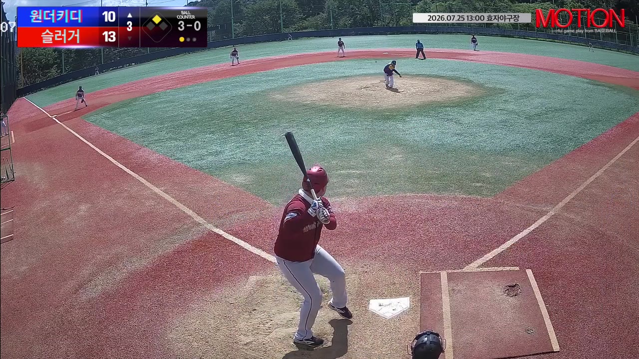 김진명(31번, 원더키디) 2루타 클립 | vs 슬러거 | 7/25 (효자야구장)