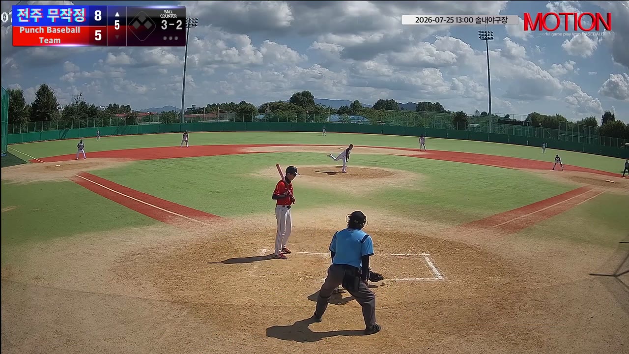 김민국(38번, 전주 무작정) 볼넷 클립 | vs Punch Baseball Team | 7/25 (솔내야구장)