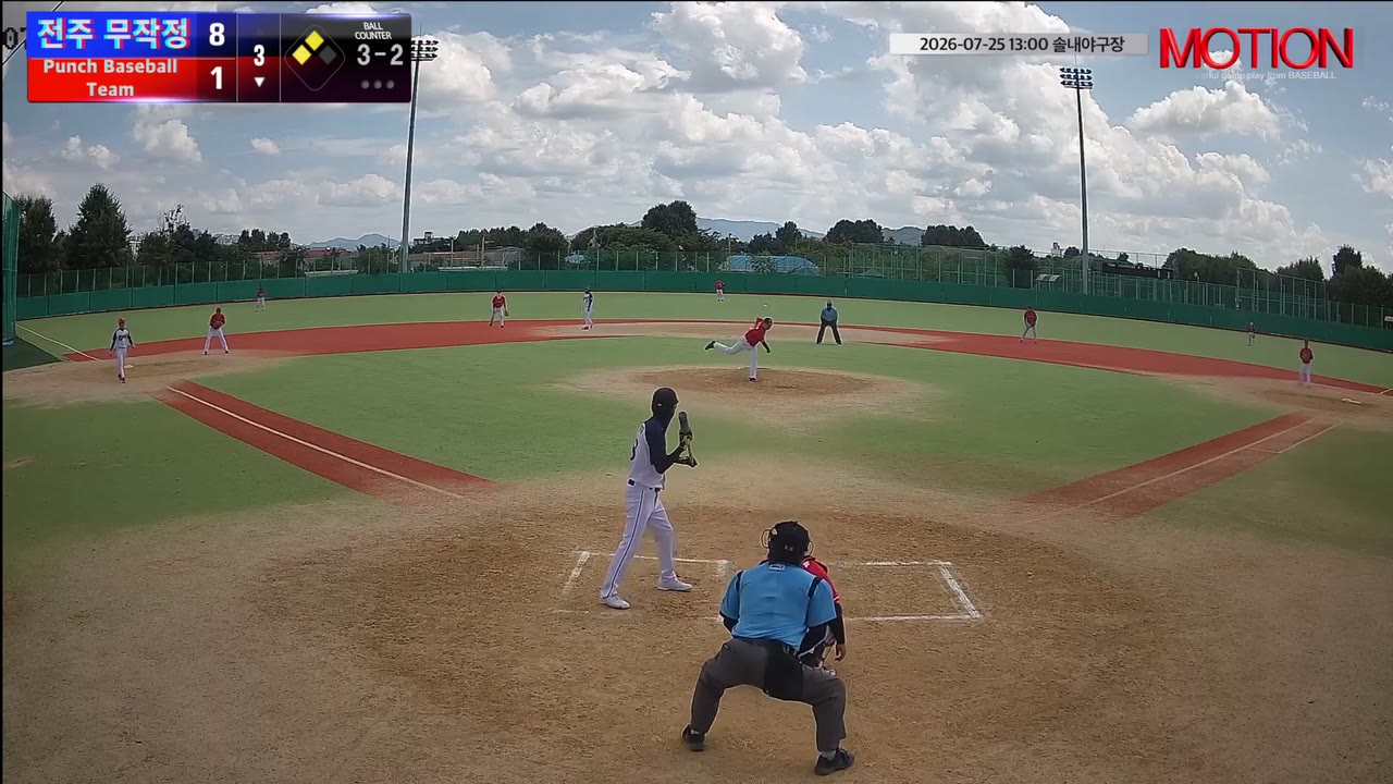 최영재(58번, Punch Baseball Team) 볼넷 클립 | vs 전주 무작정 | 7/25 (솔내야구장)
