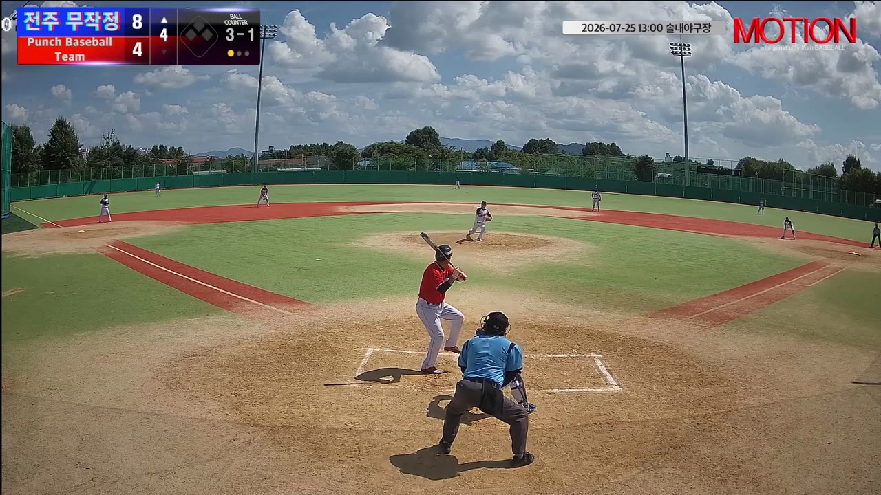 김진호(88번, 전주 무작정) 볼넷 클립 | vs Punch Baseball Team | 7/25 (솔내야구장)
