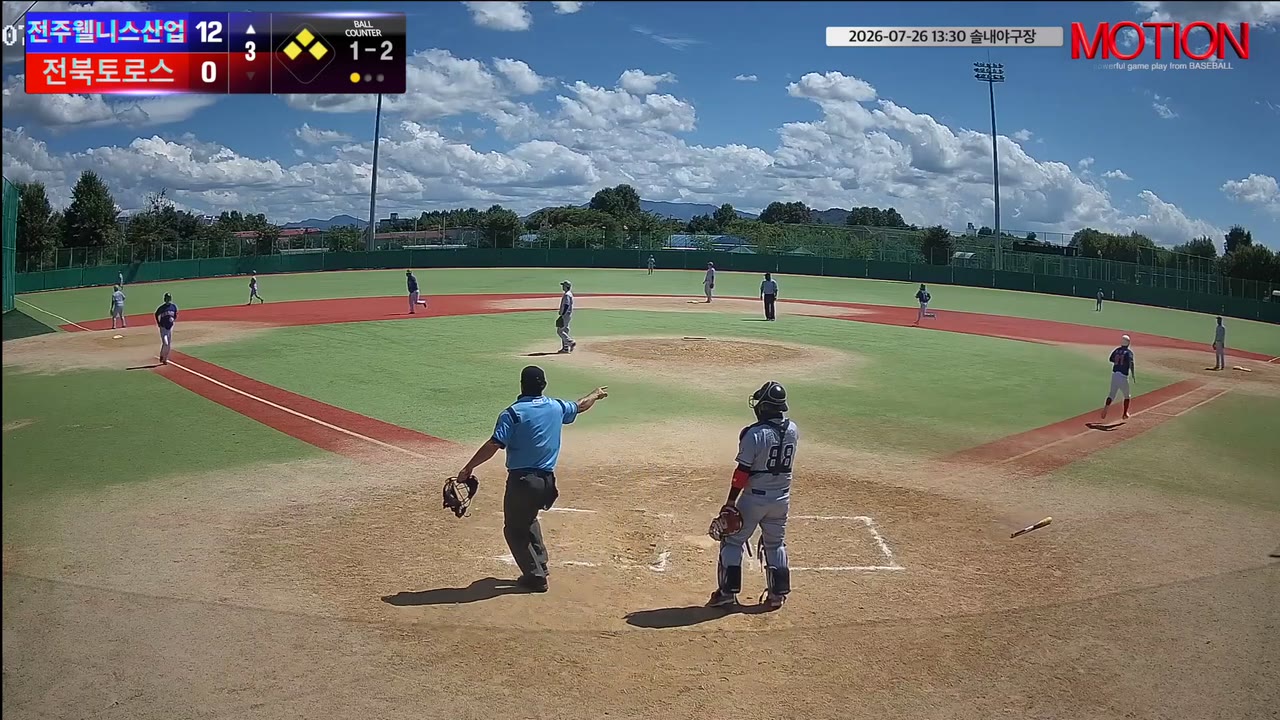 조상현(97번, 전주웰니스산업) 2루타 클립 | vs 전북토로스 | 7/26 (솔내야구장)