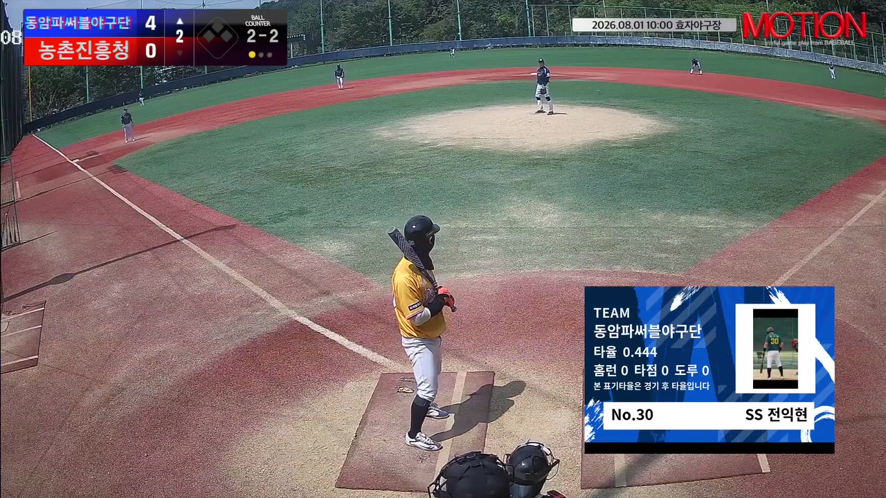 전익현(30번, 동암파써블야구단) 실책 클립 | vs 농촌진흥청 | 8/1 (효자야구장)