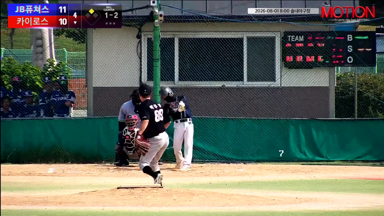 이정규(15번, 카이로스) 실책 클립 | vs JB퓨쳐스 | 8/1 (솔내야구장)