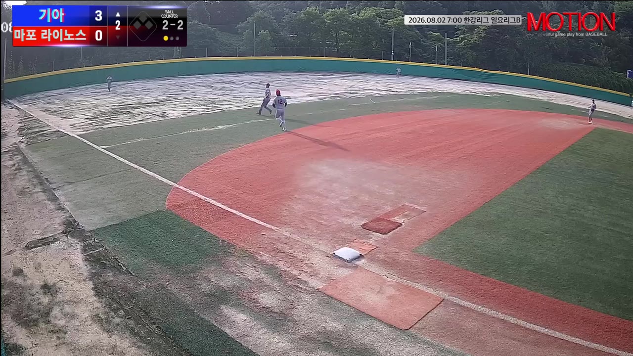 조종삼(7번, 기아) 1루타 클립 | vs 마포 라이노스 | 8/2 (고촌 야구장)